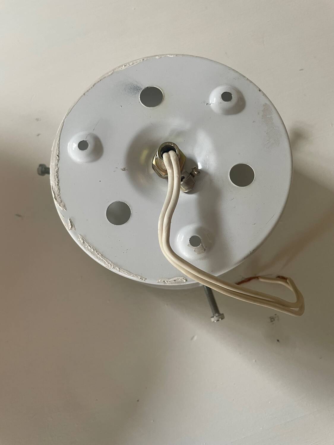 Murano Pink Swirl Glass Ceiling Light by Venini