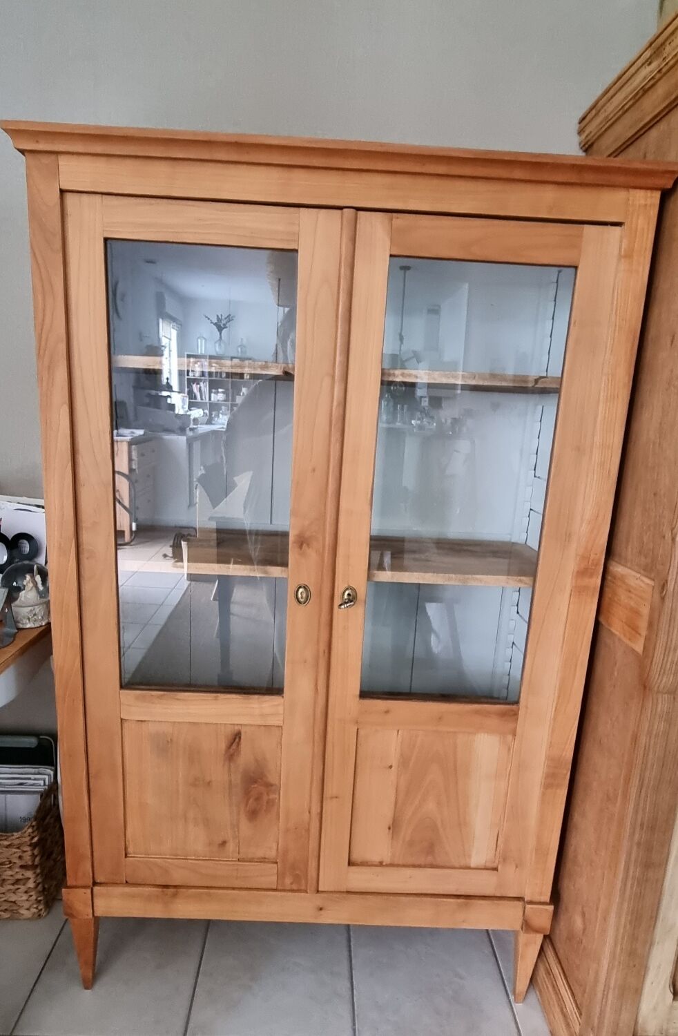 Vitrine bois massif