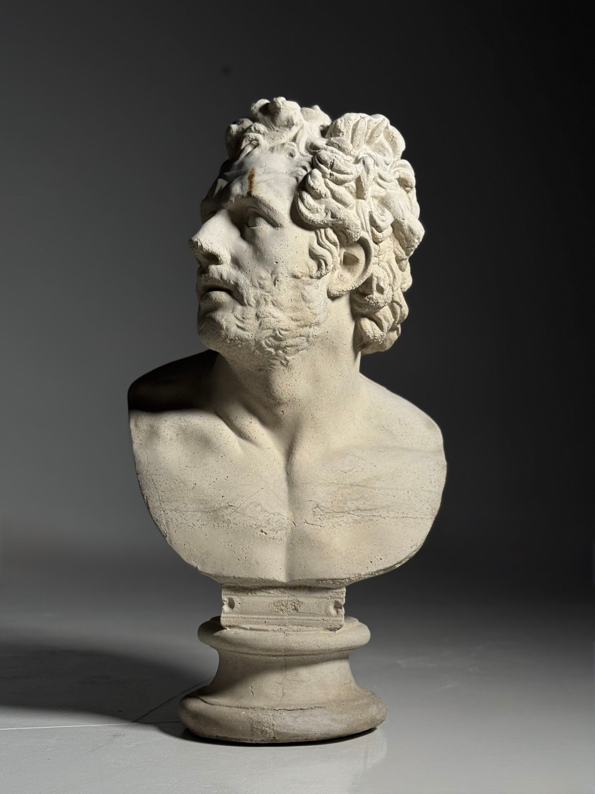 Concrete bust companion of Odysseus