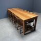 Grande table à draperie en bois antique