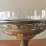 Brass and glass cup