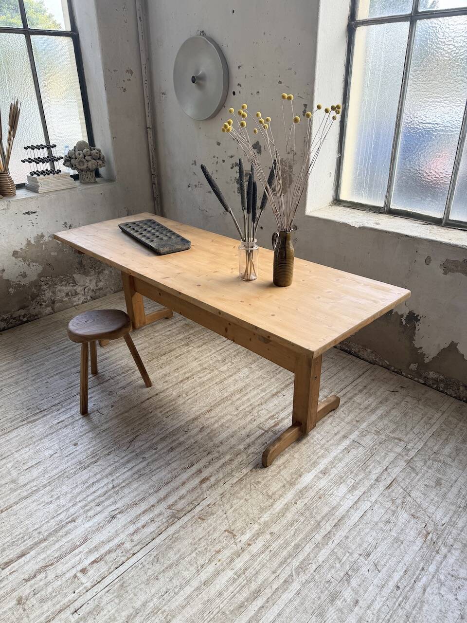 Perriand mountain furniture pine dining table