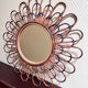 Miroir fleur rotin 3 rangées de pétales