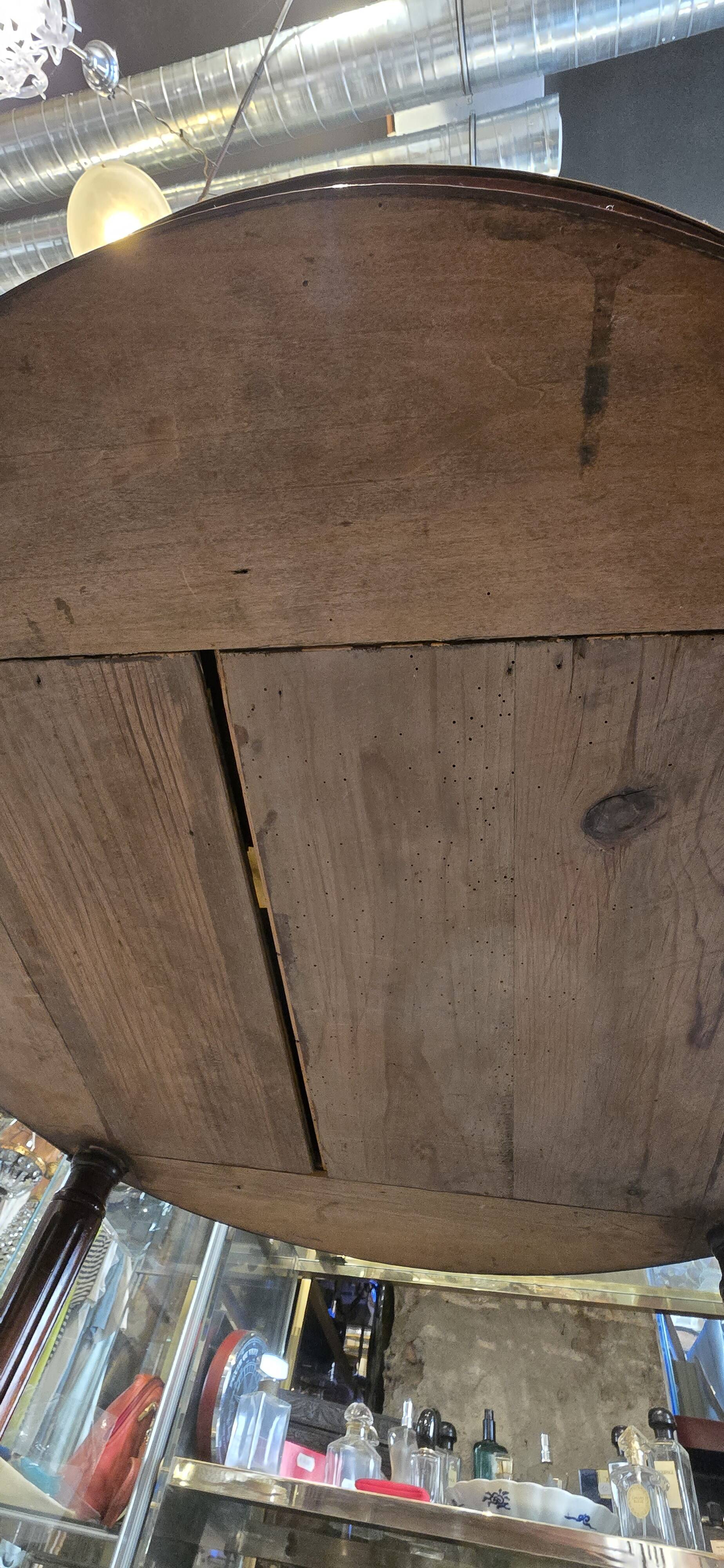 Louis XVI style bouillotte table in mahogany from the early 20th century