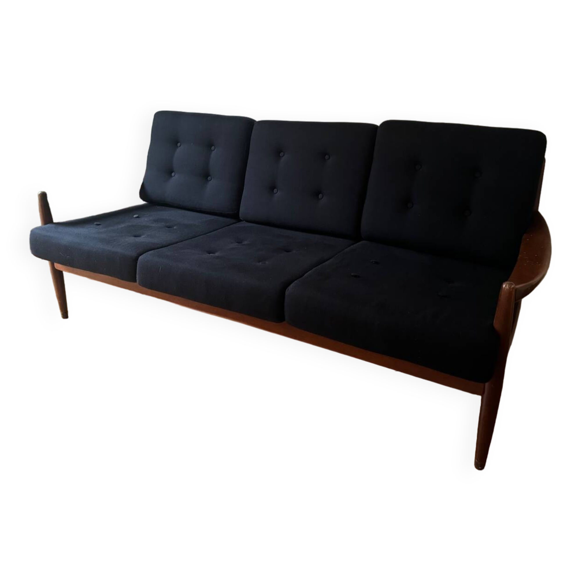 Vintage Scandinavian three-seater sofa