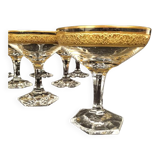 Moser in Carlsbad (Czechoslovakia) series of eleven crystal champagne glasses