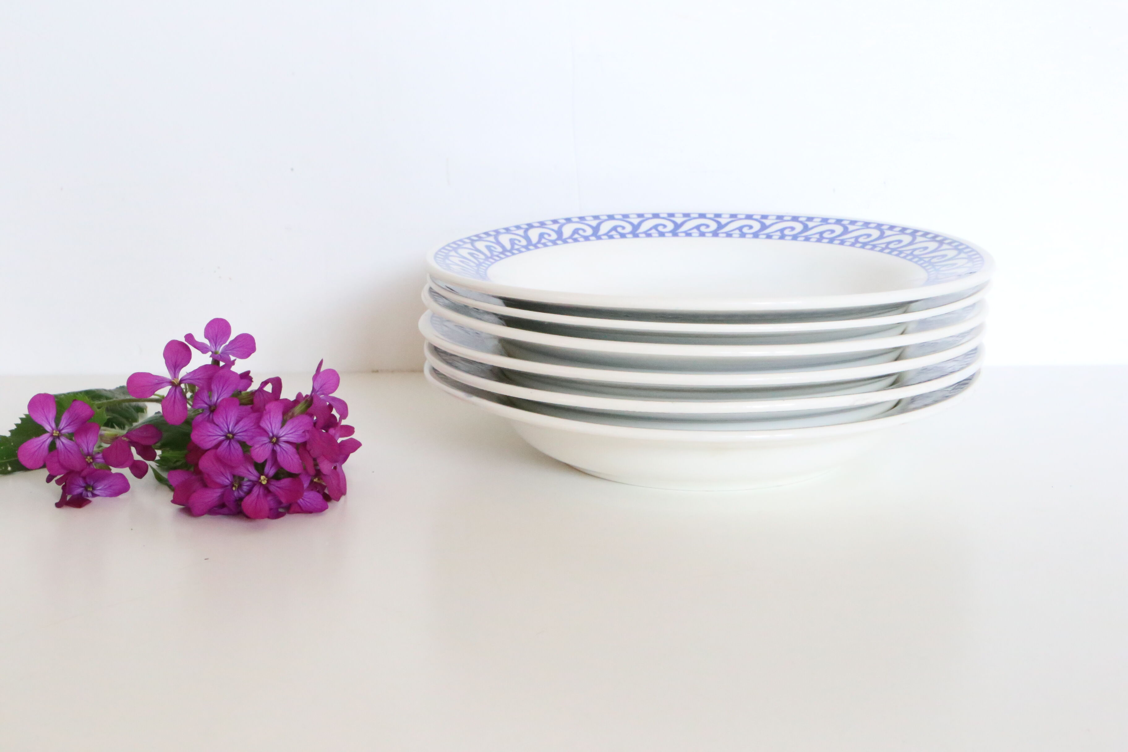 Set of 6 signed plates