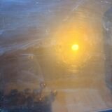 Vintage Brown Smoke Folding Tray Table