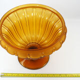 Art Deco Amber Glass Centerpiece Bowl-Circa 1930s