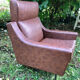 Fauteuil Skaï vintage