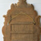 Large mirror with carved and gilded wooden frame, in Regency style.