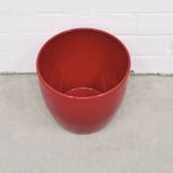 burgundy red flower pot