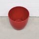burgundy red flower pot