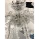 Murano-Style Chandelier in Clear Glass