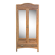 Armoire parisienne d’hôtel miroirs biseauté chêne brut 1920
