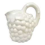 Pichet raisin en céramique blanche