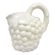 Pichet raisin en céramique blanche