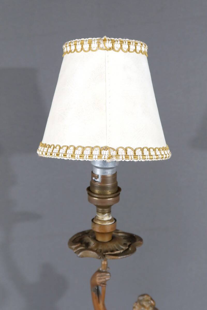 Regulate Lamp, Art Nouveau style, signed C.Rosa – Mid 20th century