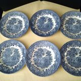 6 dessert plates English porcelain EIT