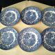 6 dessert plates English porcelain EIT