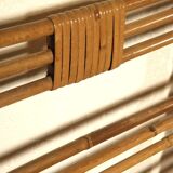 Head and footboard in rattan