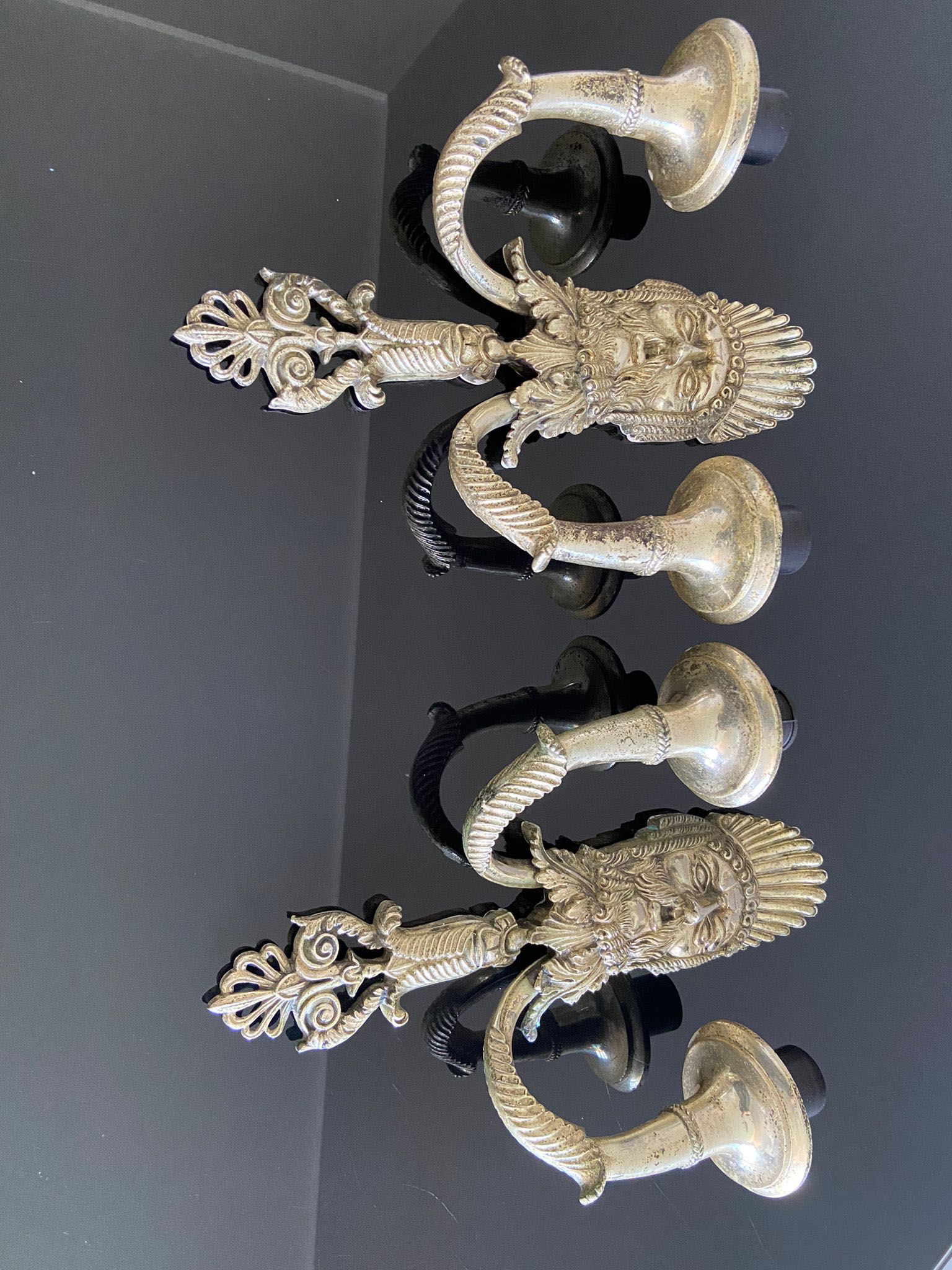 Appliques Mascherone Tragedia Greca en alliage de fonte d’argent