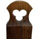Vintage Spanish chair stool brutalist design wood
