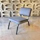 Vintage armchair from the 70s with angora fabric