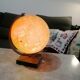 Vintage illuminated glass globe world map - 1940s
