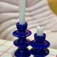 Majorelle lot dark blue candle holder