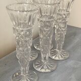 Chiseled glass flutes