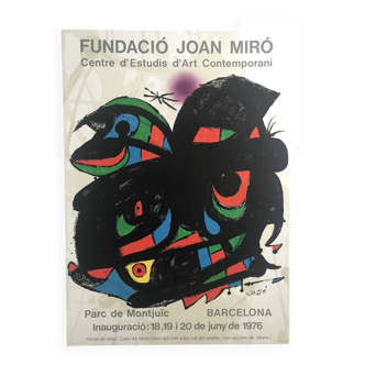 Affiche originale en lithographie Fundació Joan Miró, 1976