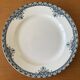 6 antique flat plates in Saint-Amand earthenware (Nord)