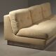 3-seater sofa Charpentier Ecru fabric