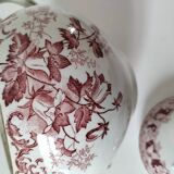 Saint-Amand & Hamage antique sugar bowl – Campanule rouge model