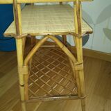 Rattan bedside table