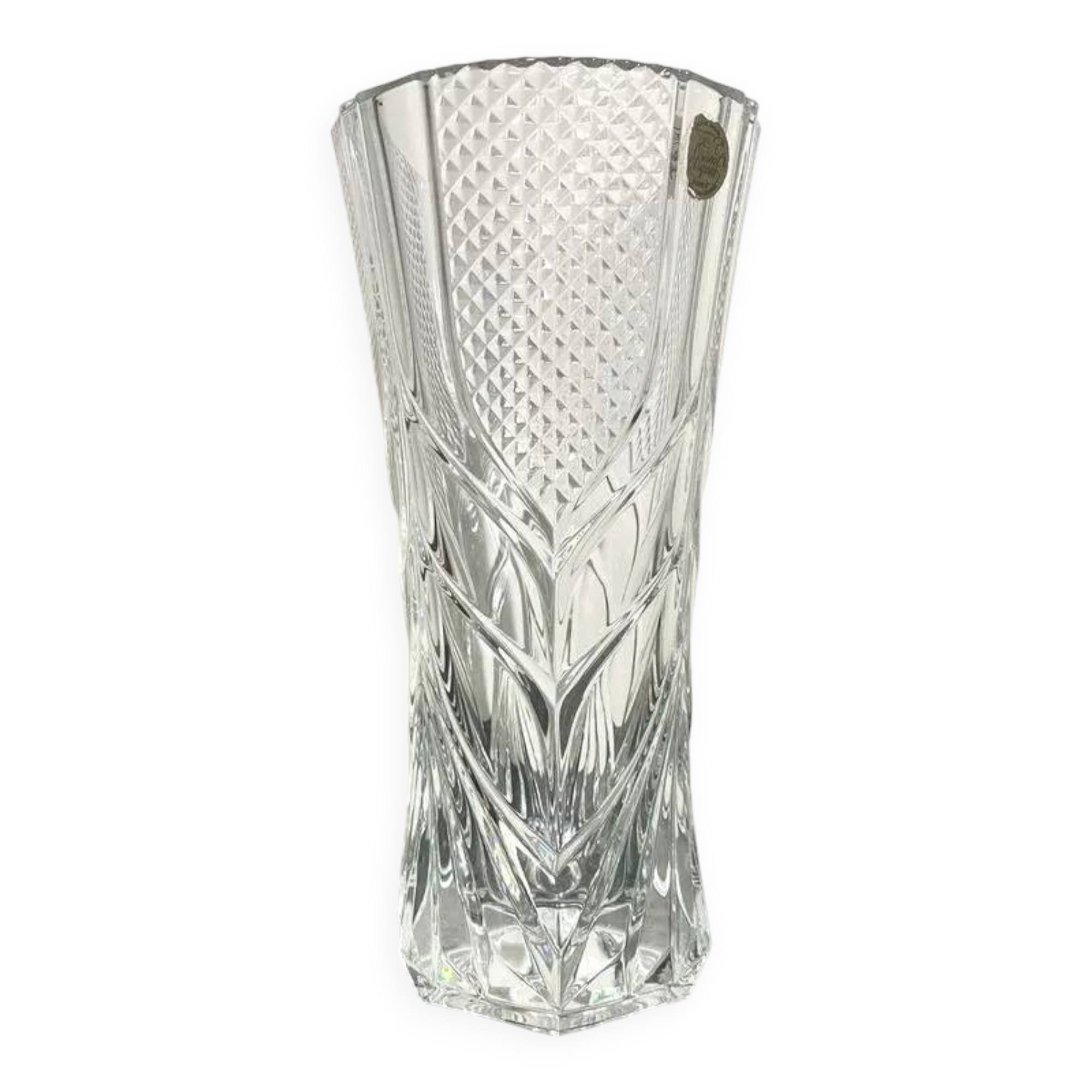 Vintage cut crystal vase