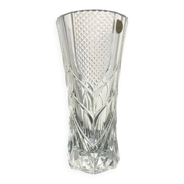Vase vintage en cristal taillé