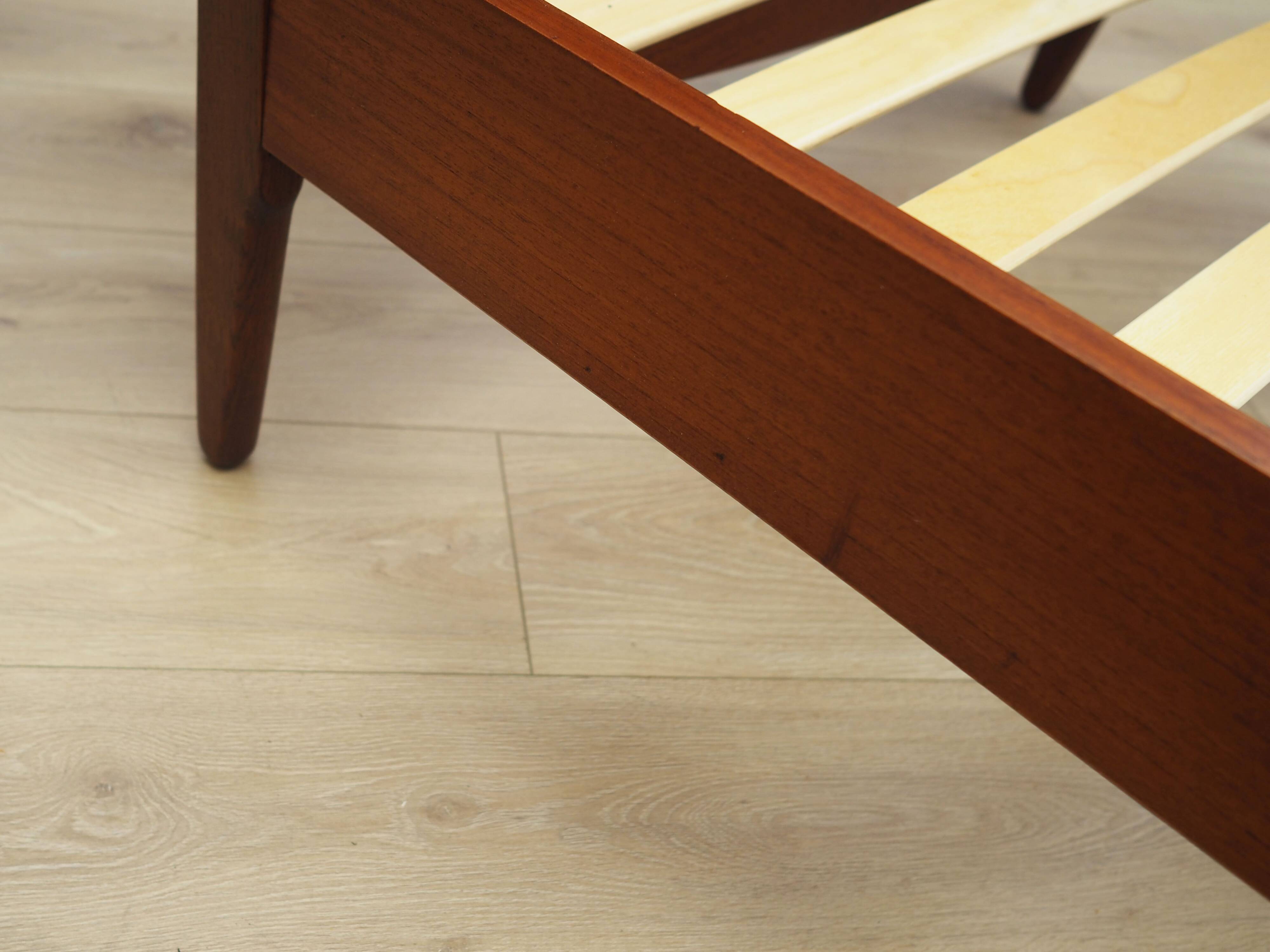 Teak bed, Danish design, 1970s, production: Denmark