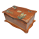 Ancien coffret peint/boîte à ouvrages/bijoux monogrammé CL