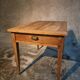 French rural farmhouse table with two drawers, 19th century.