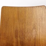 1 sur 4 chaises empilables vintage en teck et métal des années 1970, Allemagne