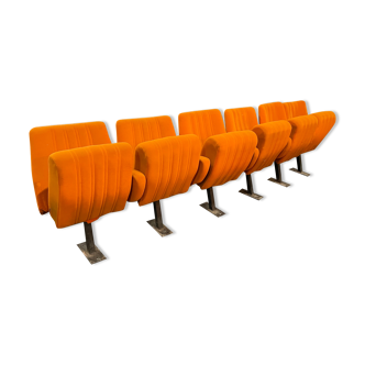 Series of 6 cinema seats