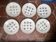 6 assiettes plates Badonviller modèle Normandie