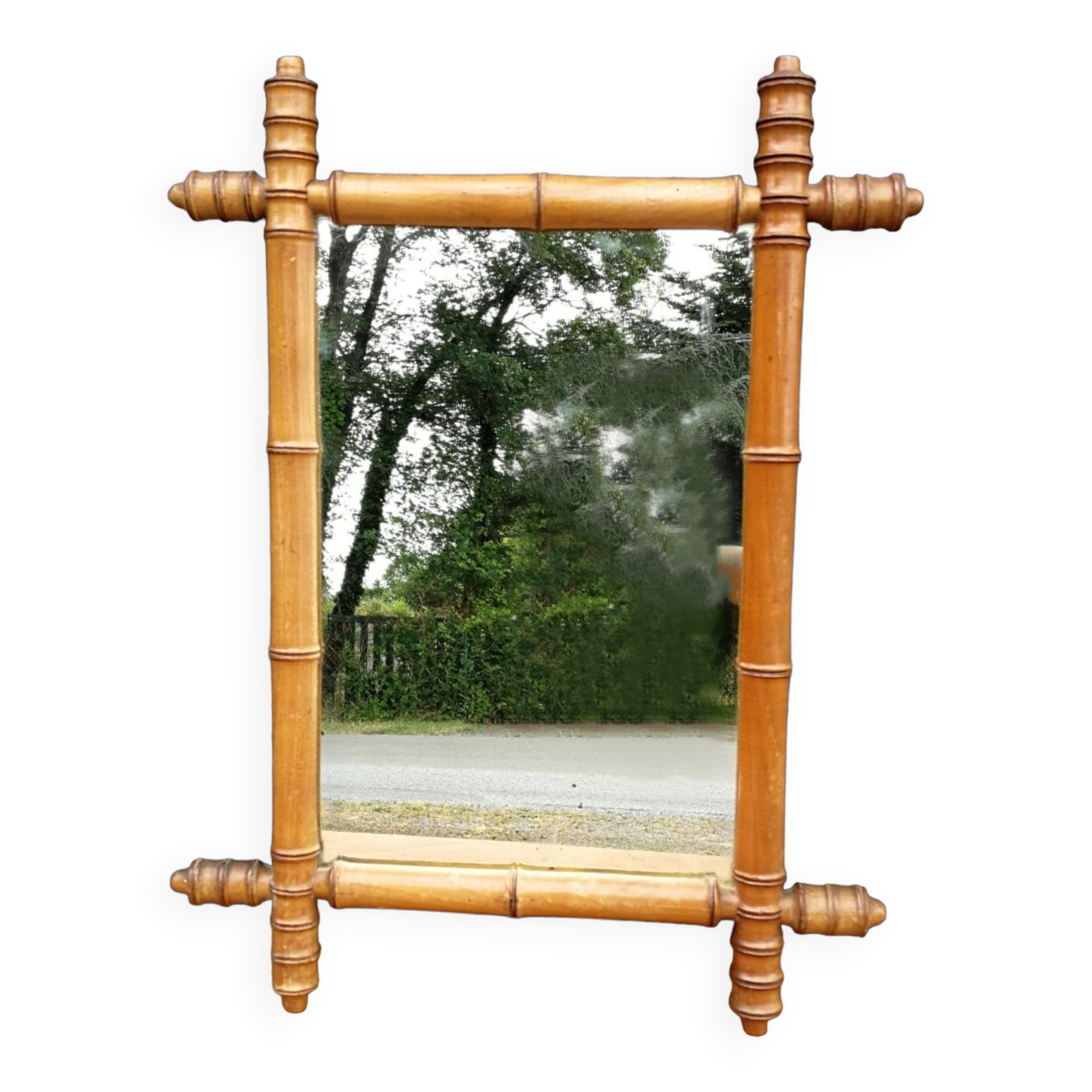 Mirror wood imitation bamboo