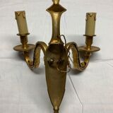 Louis XVI style wall lamp in gilded bronze