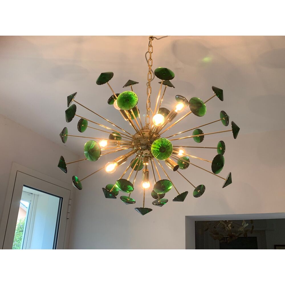 Murano glass Coni chandelier