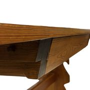 Vintage Pinewood Dining Table Desk with Drawer 60s Design