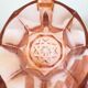 Pichet en verre rose vintage