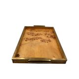 Hollywood Regency Lucite & Brass Picture Frame – In the Manner of Gabriella